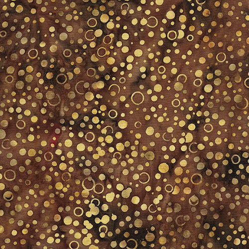 Dots Spiced Nutmeg Batik Cotton Fabric Island Batik Colorado Creations Quilting