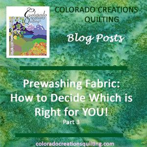 Prewashing Fabric: How to Decide Which is Right for YOU!