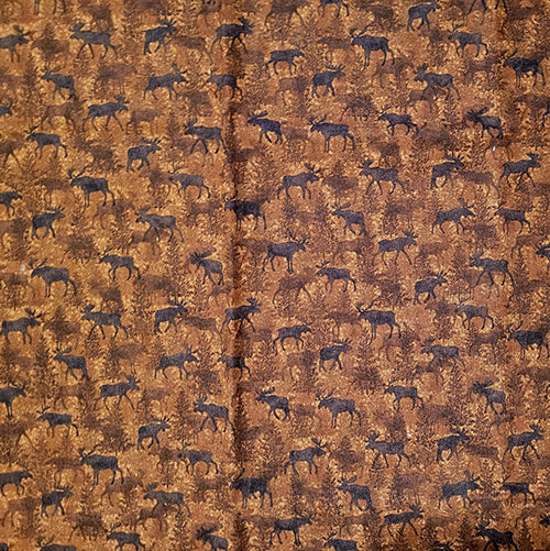 Moose on the Loose Cotton Fabric