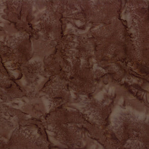 Mottled dark brown Batik Cotton Fabric 