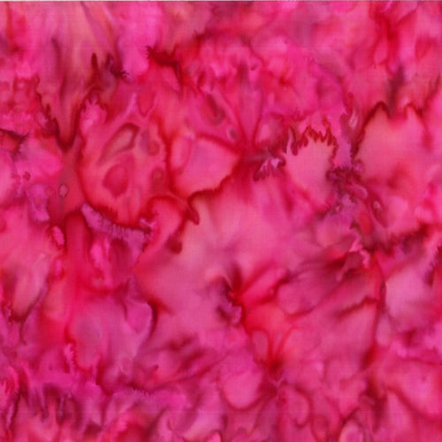 Mottled Camellia Pink Batik Cotton Fabric available at Colorado Creations Quilting