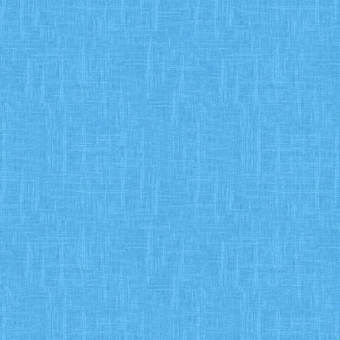 This tonal cotton fabric features a linen look in turquoise.