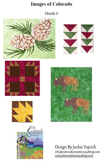 Images of Colorado Block of the Month Quilt Pattern