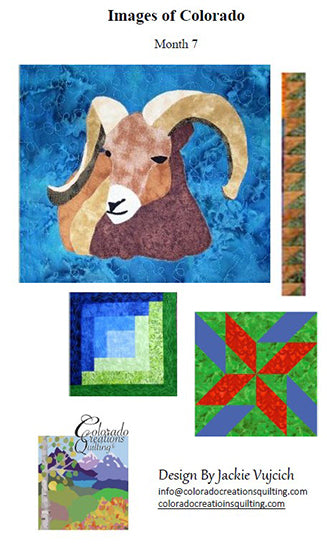 Images of Colorado Block of the Month Quilt Pattern