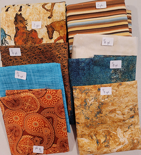 Southwestern Horses Cotton Fabric Bundle