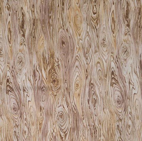 Tan Wood Gain Cotton Fabric 