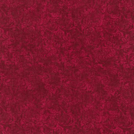 cranberry red tonal filigree