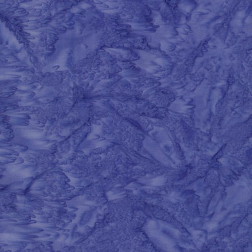 This fabric features a mottled blue batik. 