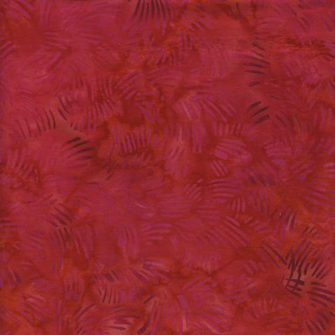 Watermellon Red Batik Cotton Fabric