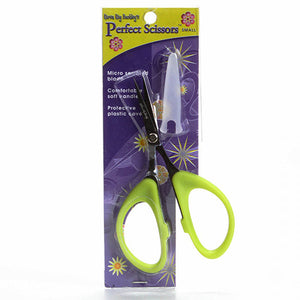 small sharp 4 inch scissors with large green handles