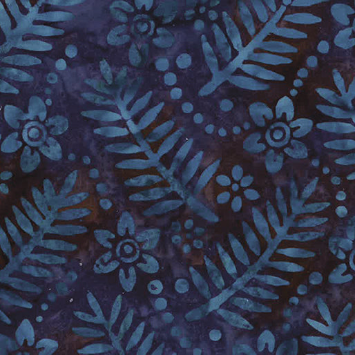 Tropical Indigo Batik Quilt Fabric R2249-68