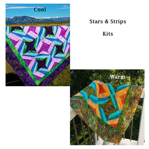 The Reef Quilt Fabric & Pattern Kit by Colorado Creations Quilting