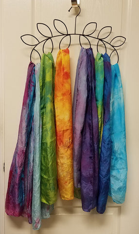 Hand-dyed Silk Scarves by Colorado Creations Quilting