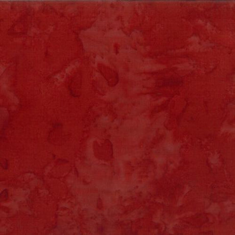 Mottled Harvest Red  Batik Cotton Fabric available at Colorado Creations Quilting