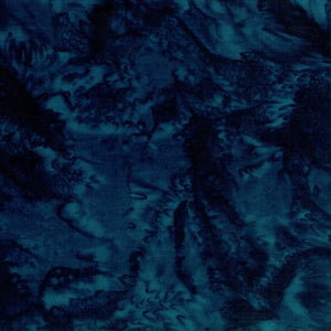 Mottled dark navy Blue Batik Cotton Fabric available at Colorado Creations Quilting