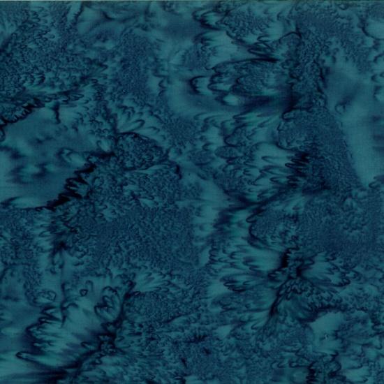 Mottled Persian Blue Batik Cotton Fabric available at Colorado Creations Quilting