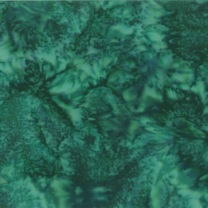 Mottled dark green Batik Cotton Fabric available at Colorado Creations Quilting