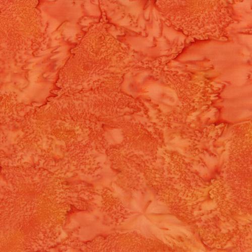 Mottled Yam Orange Batik Cotton Fabric available at Colorado Creations Quilting