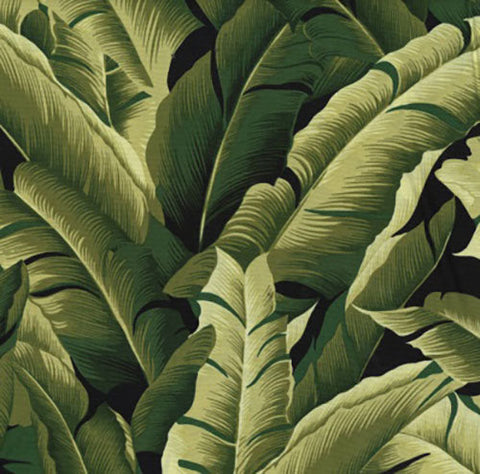 This cotton fabric features olive-colored palm fronds available at Colorado Creations Quilting.