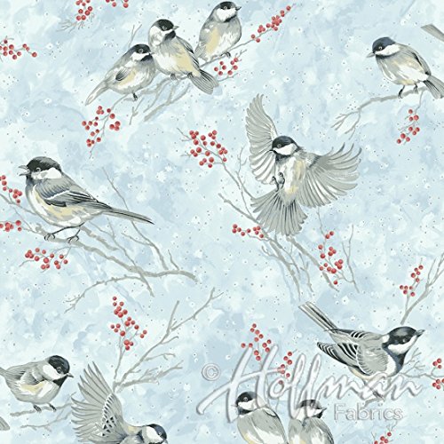 Chickadees, Berries and Trees branches available at Colorado Creations Quilting