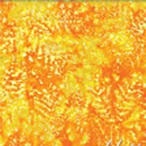 Bali Fern Sprigs in Yellow-Orange Hoffman Batik Cotton Fabric available at Colorado Creations Quilting