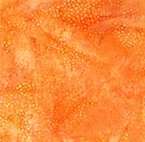 Bali Dots Orange with Hints of Yellow Batik Cotton Fabric available at Colorado Creations Quilting