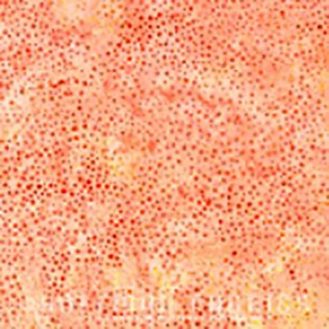 Bali Dots Orange Sherbert Batik Cotton Fabric available at Colorado Creations Quilting
