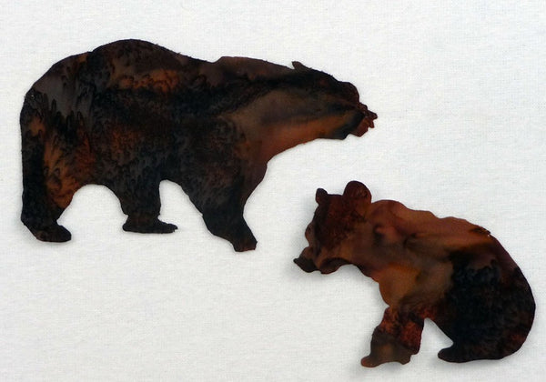  laser cut mom and baby brown bears available at Colorado Creations Quilting