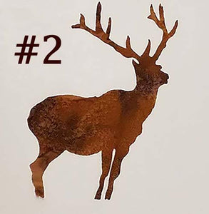 laser cut image of a brown elk