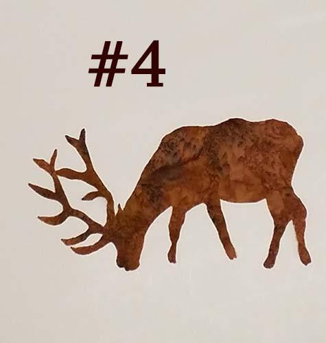 laser cut image of a brown elk