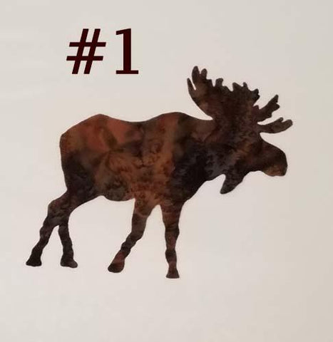 laser cut image of a brown moose