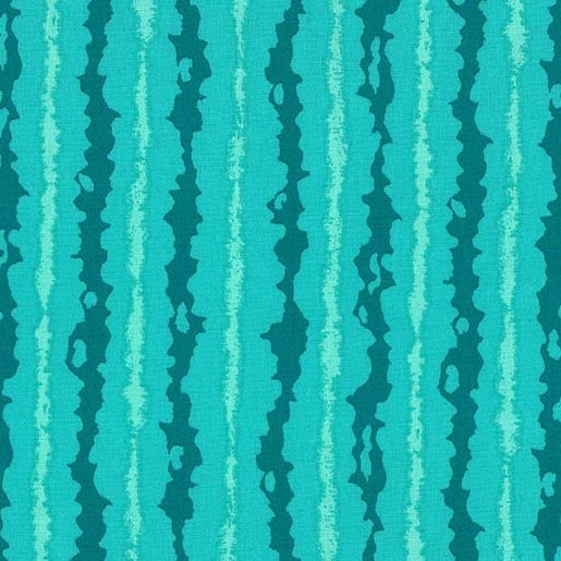 Tonal Turquoise Stripes Cotton Fabric