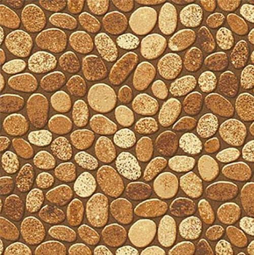 large brown pebbles or rocks cotton fabric