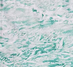 This detailed sea foam green water features white-capped crashing waves. Available at Colorado Creations Quilting