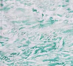 Sea Foam Green Ocean Waves Fabric