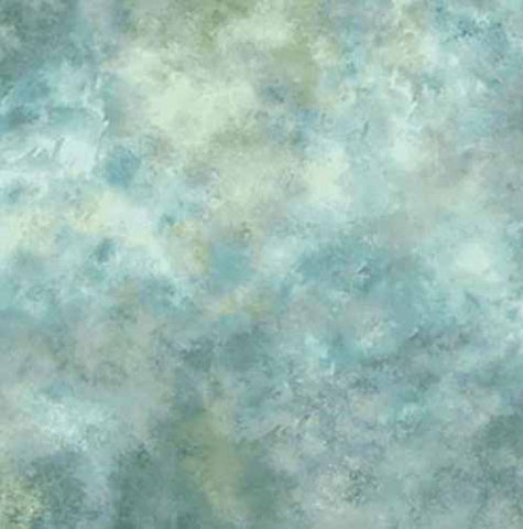 This cotton quilting fabric features textured teal blue
