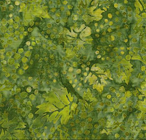 Grapes and Leaves Green Batik Cotton Fabric by Banyan Batiks – Colorado  Creations Quilting