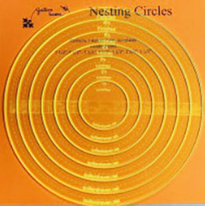 nesting circles acrylic templates