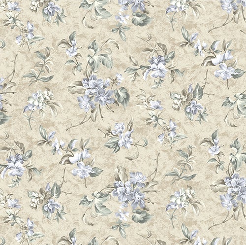 Light Grey Taupe Floral Fabric, Fabric Bistro, Columbia