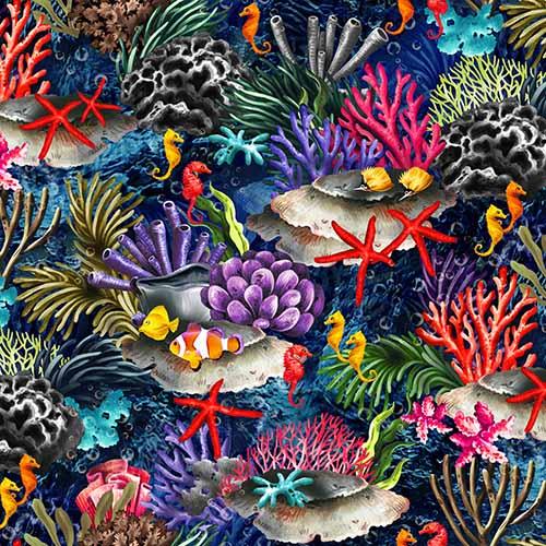 The Reef Fabric Panel Quilt Pattern by Colorado Creations Quilting