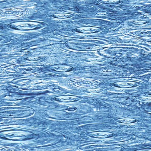Raindrops Fabric in Blue