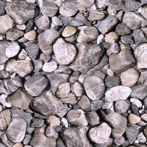 Packed gray rocks cotton fabric available at Colorado Creations Quilting