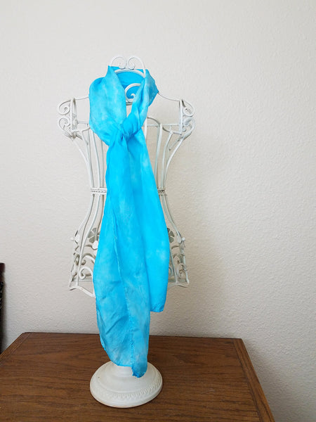 Aqua (blue) Silk Scarf by Colorado Creations Quilting