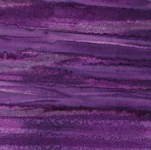 Striated (striped) Purple Batik Cotton Fabric 