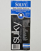 Sulky solvy water Soluble Stabilizer Lt Weight at Colorado Creations Quiting