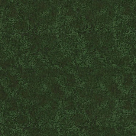 green tonal filigree fabric available at Colorado Creations Quilting