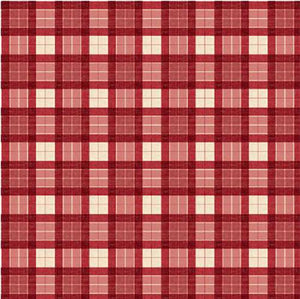 This cotton fabric features red and cream plaid. It will definitely give you that country feel. Available at Colorado Creations Quilting